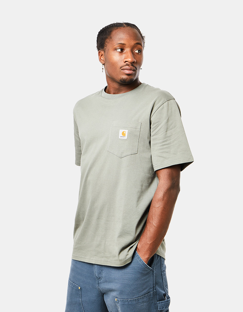 Carhartt WIP Pocket T-Shirt - Smoke Green