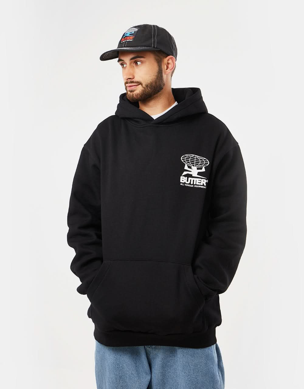 Butter Goods All Terrain Pullover Hoodie - Black