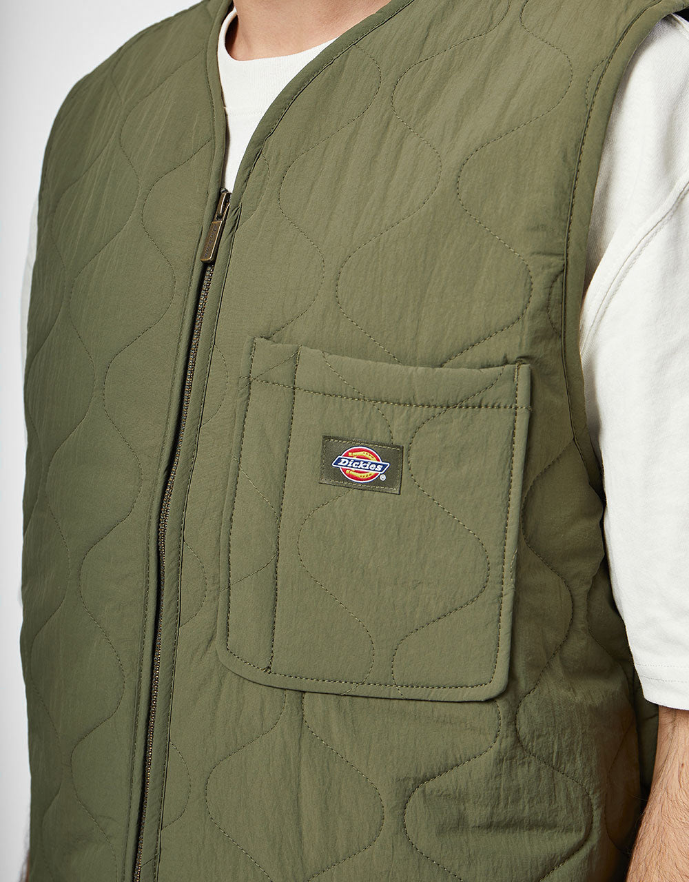 Dickies Thorsby Liner Vest - Miltary Green