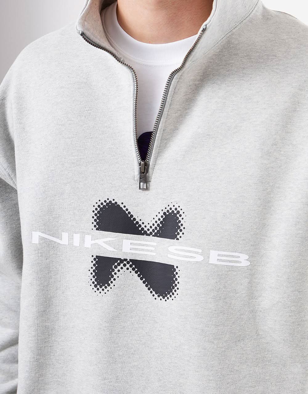Nike SB Y2K Half Zip Sweat - Grey Heather