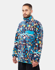 Patagonia Lightweight Synch Snap-T Pullover Fleece - Fitz Roy Patchwork: Belay Blue