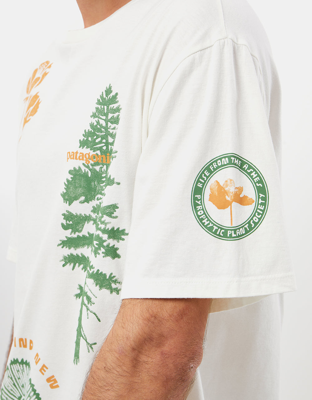 Patagonia Pyrophytes Organic T-Shirt - Birch White