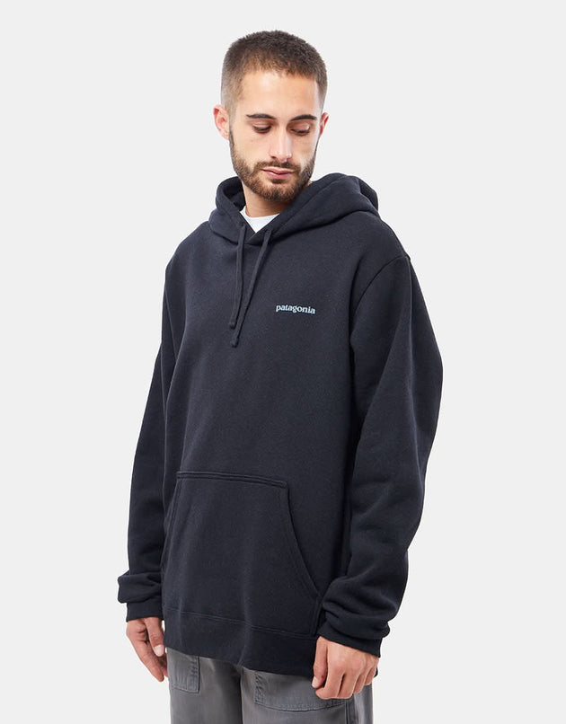 Patagonia Fitz Roy Icon Uprisal Pullover Hoodie - Ink Black