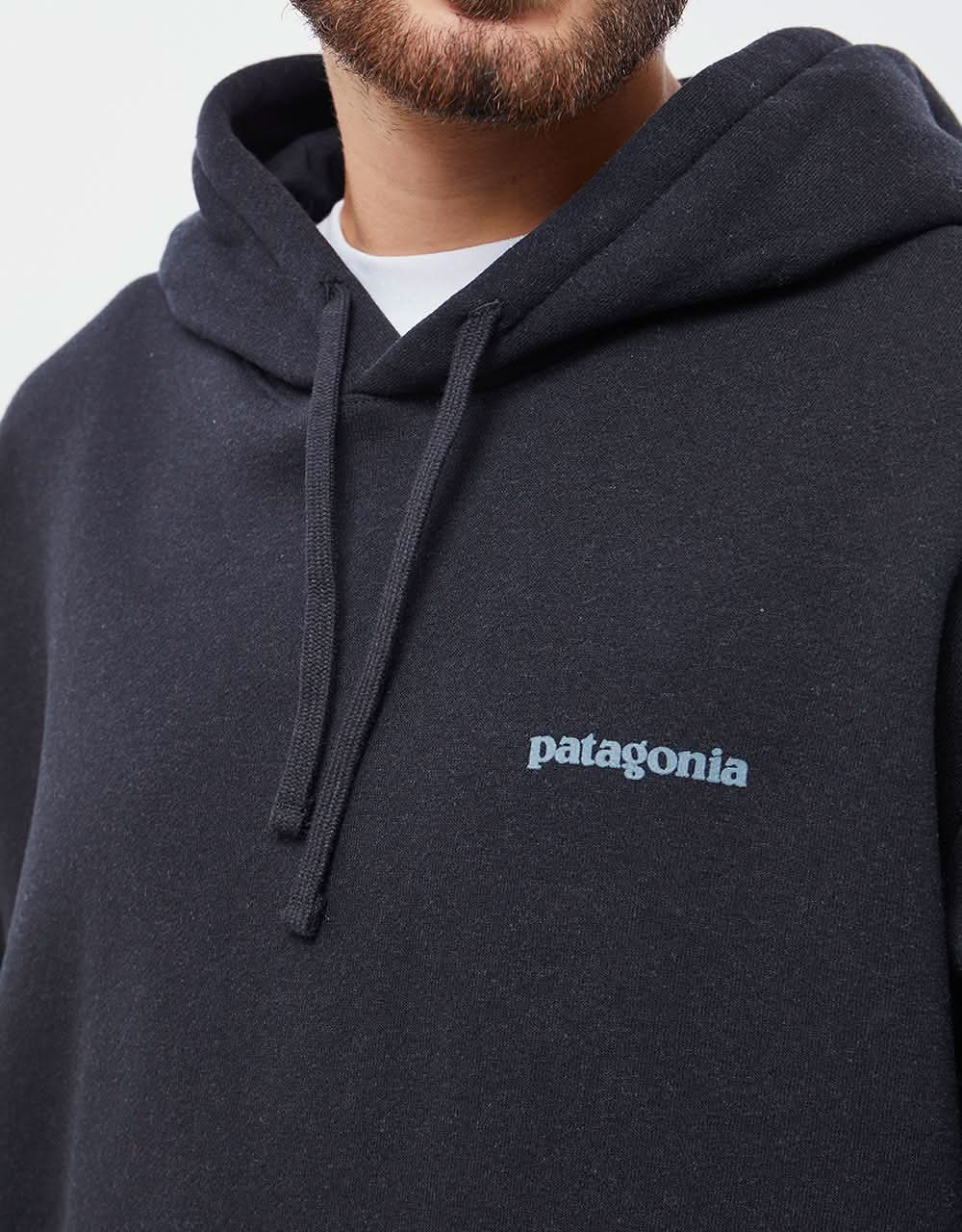 Patagonia Fitz Roy Icon Uprisal Pullover Hoodie - Ink Black