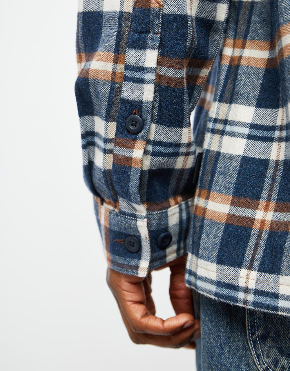 Patagonia Organic Cotton Mid-Weight L/S Fjord Flannel Shirt - Fields: New Navy