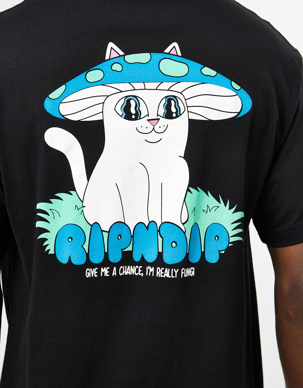 RIPNDIP Shroom Cat T-Shirt - Black