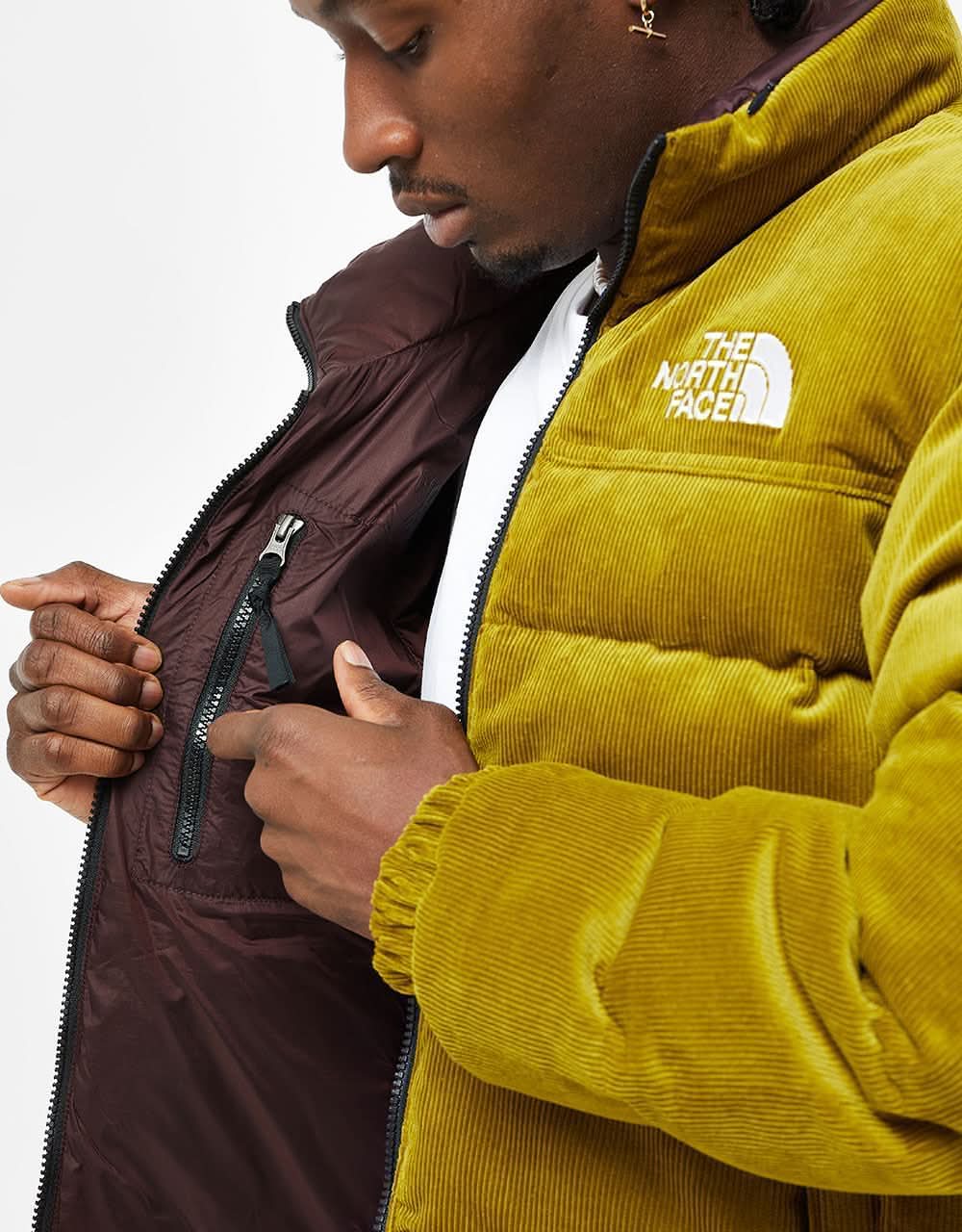 The North Face 92 Reversible Nuptse Jacket - Sulphur Moss/Coal 
