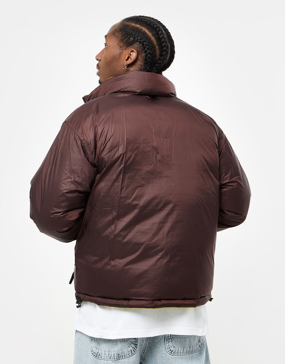 The North Face 92 Reversible Nuptse Jacket - Sulphur Moss/Coal 