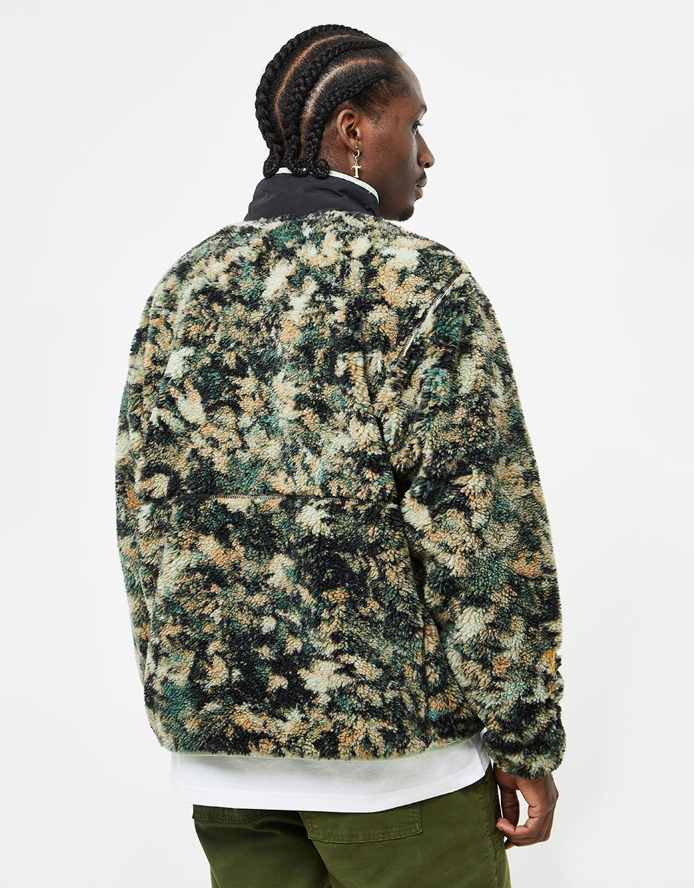 The North Face Extreme Pile Full Zip Fleece Jacket - Misty Sage /Fallen Leaves Print