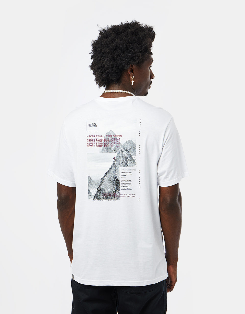 The North Face Collage T-Shirt - TNF White/Boysenberry