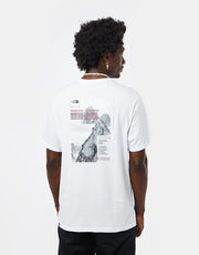 The North Face Collage T-Shirt - TNF White/Boysenberry