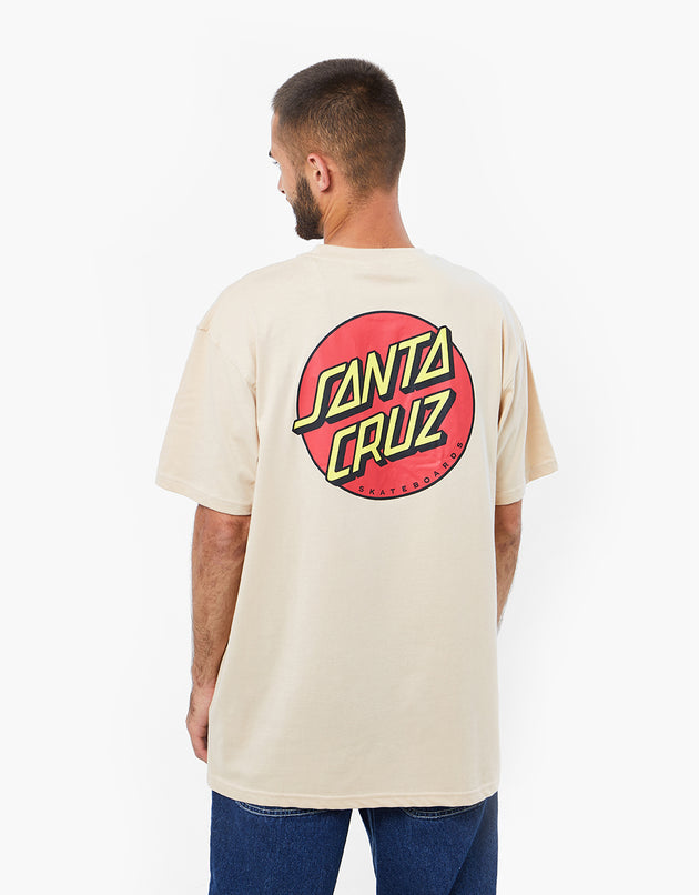 Santa Cruz Classic Dot Chest T-Shirt - Oat