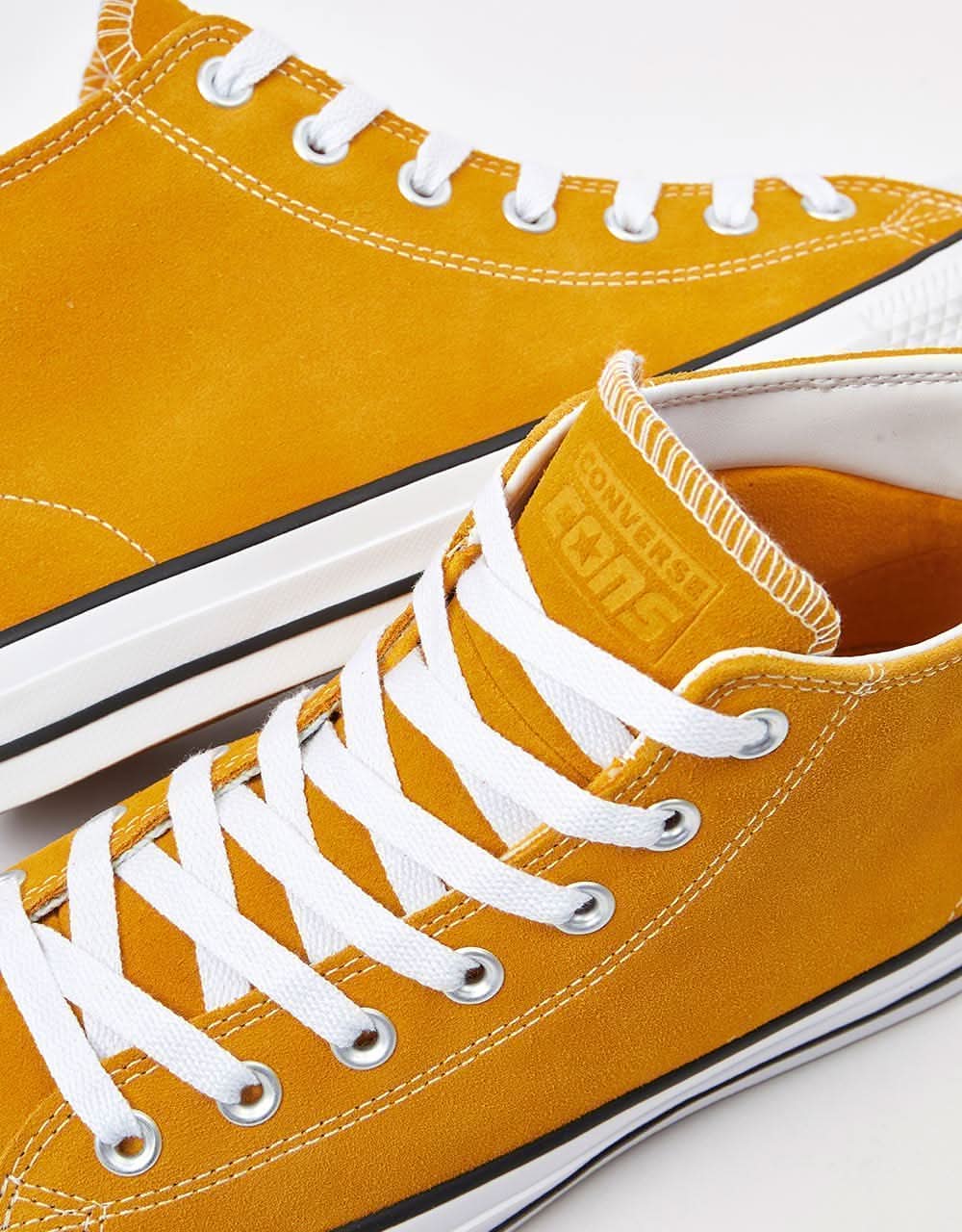 Converse CTAS Pro Hi Skate Shoes - Sunflower Gold/White/Black