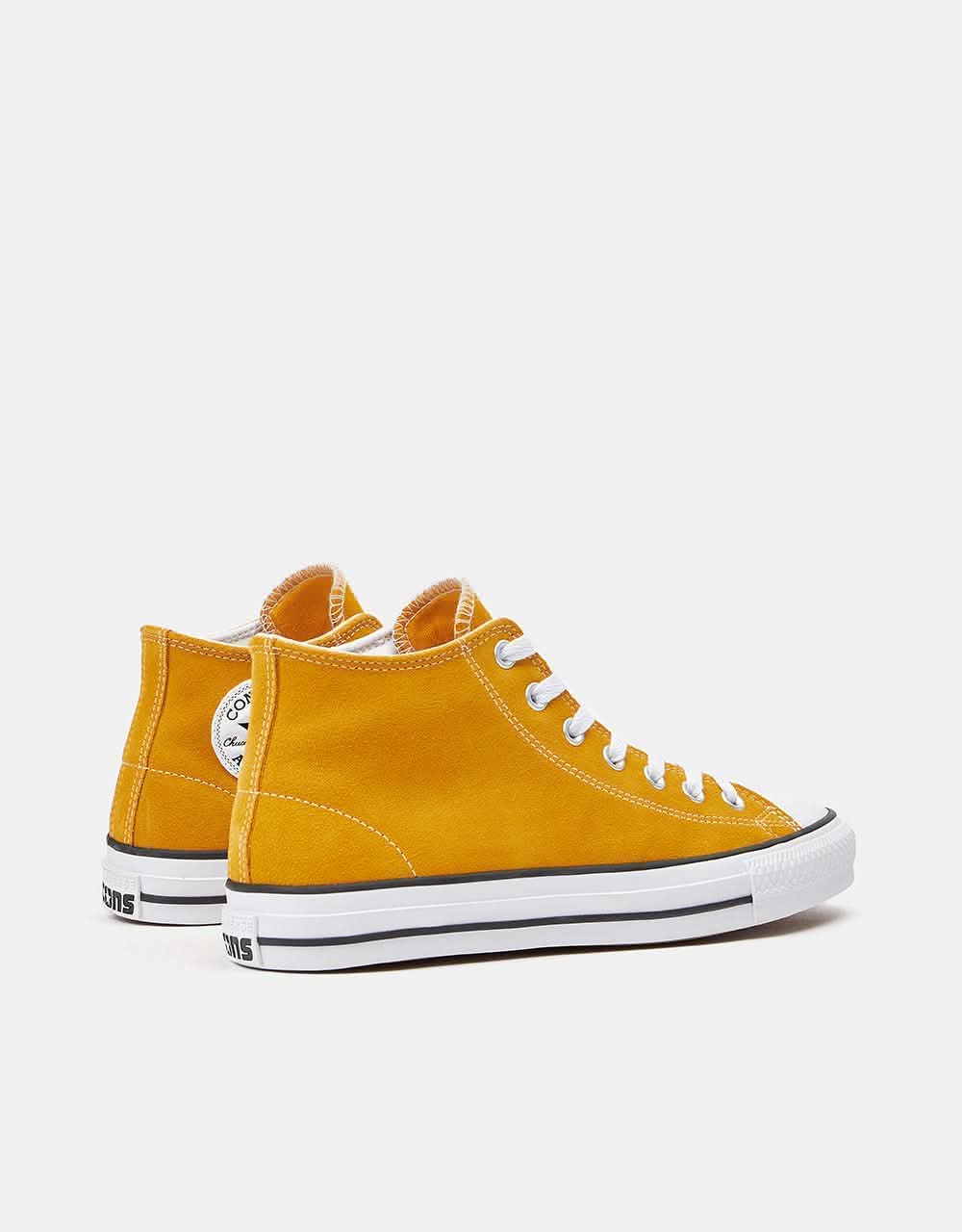Converse CTAS Pro Hi Skate Shoes - Sunflower Gold/White/Black