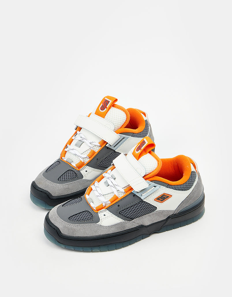 DC JS 1 Skate Shoes - Grey/Black/Orange