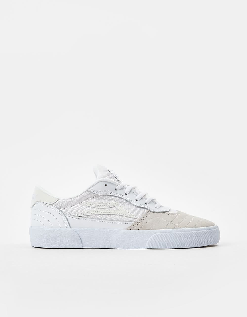 Lakai Cambridge Skate Shoes - White/Reflective Suede