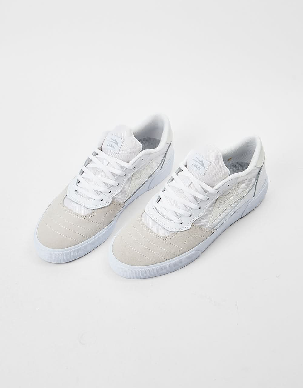 Lakai Cambridge Skate Shoes - White/Reflective Suede