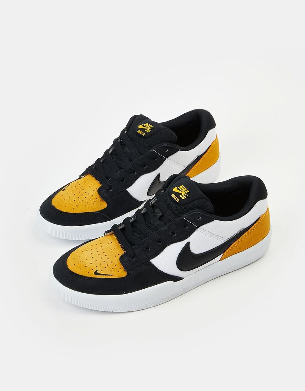 Nike skate shoes black and gold Clearance