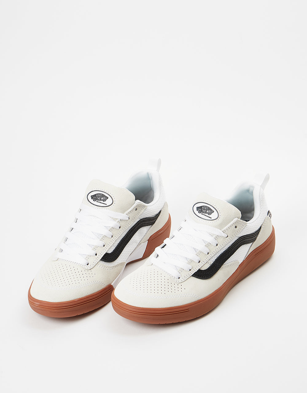 Vans Zahba Skate Shoes - White/Black/Gum