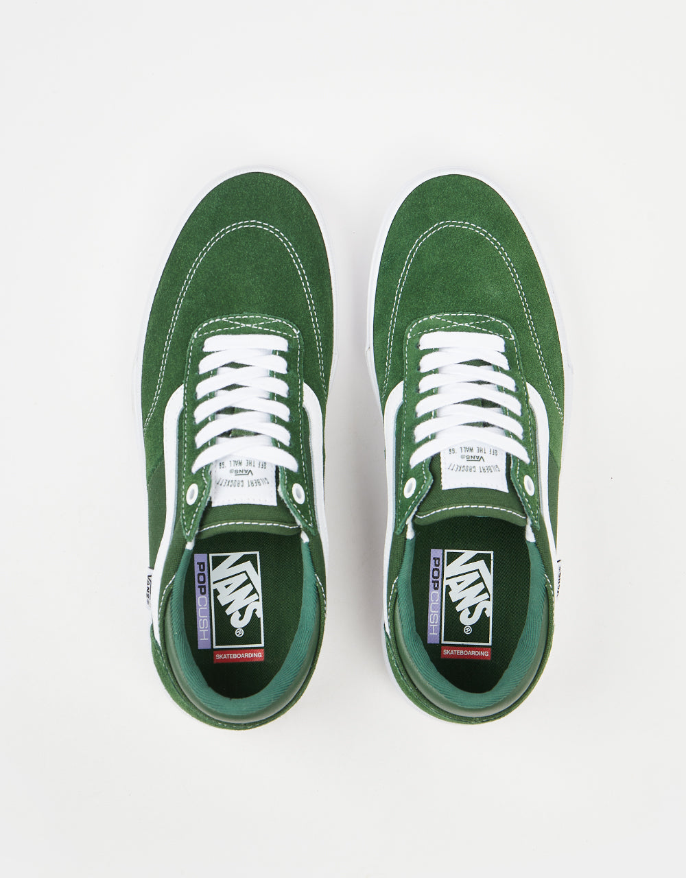 Vans Gilbert Crockett Skate Shoes - Green/White