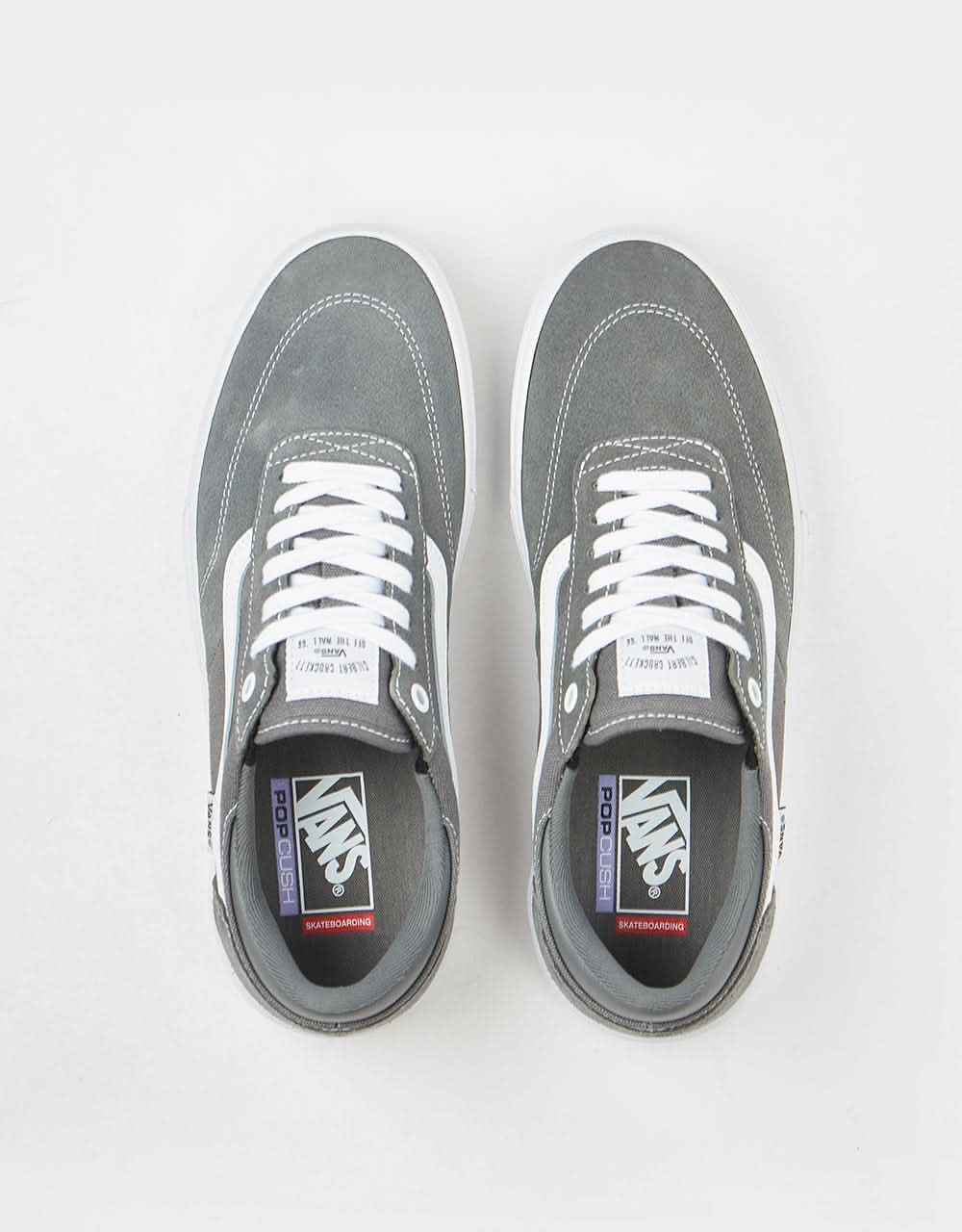 Vans Gilbert Crockett Skate Shoes - Pewter/True White