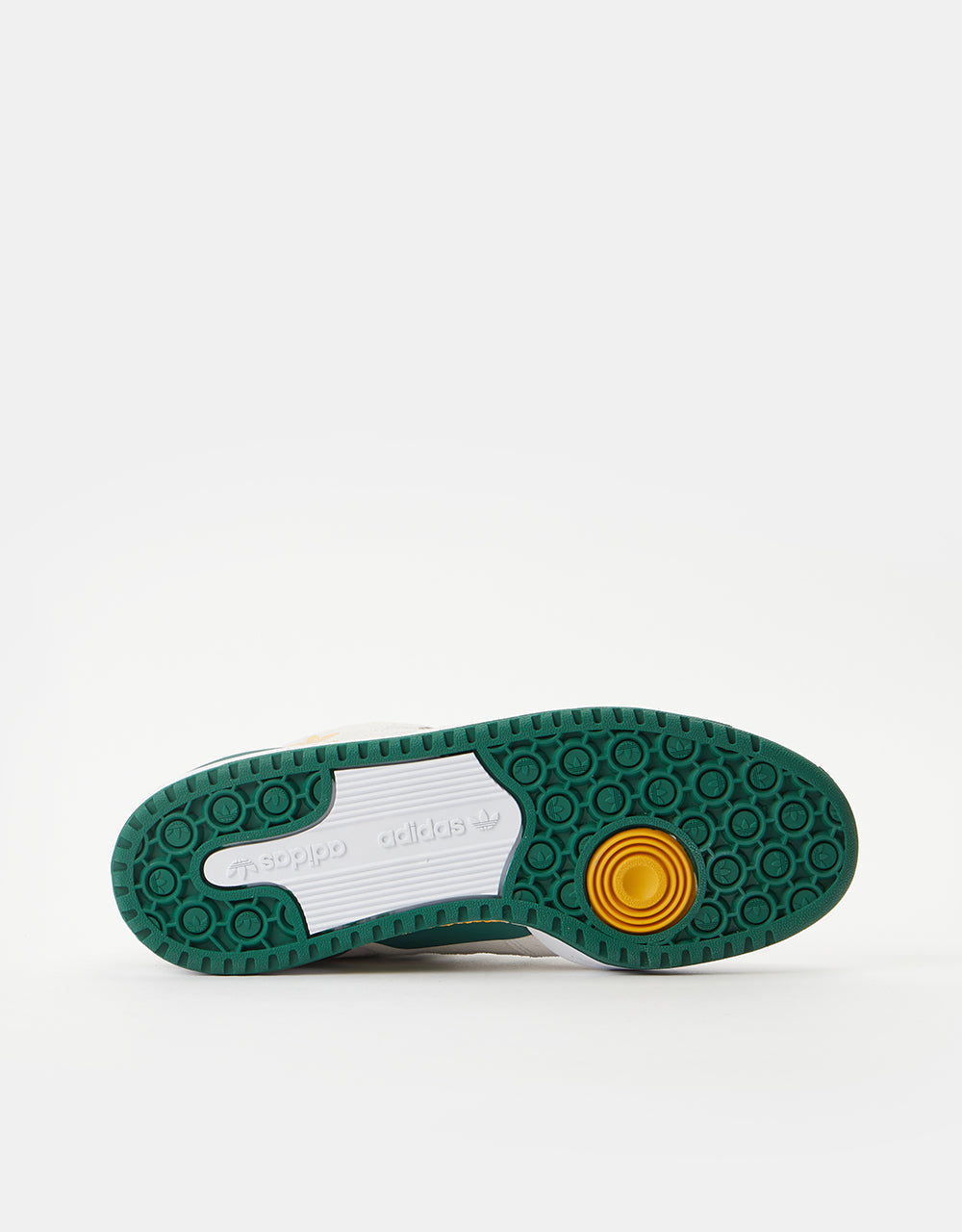 adidas Forum 84 Low ADV Skate Shoes - Crystal White/Dark Green/Preloved Yellow
