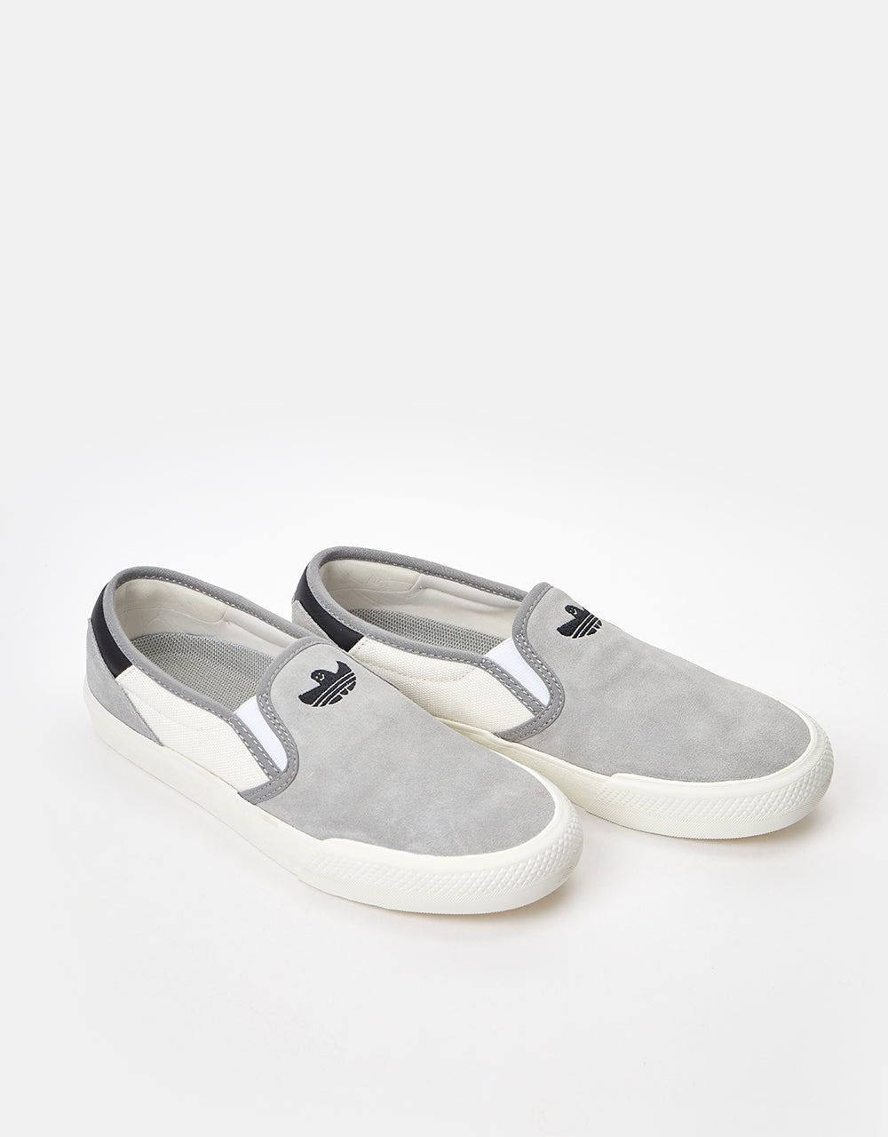 adidas Shmoofoil Slip Skate Shoes - Solid Grey/Chalk White/Core Black