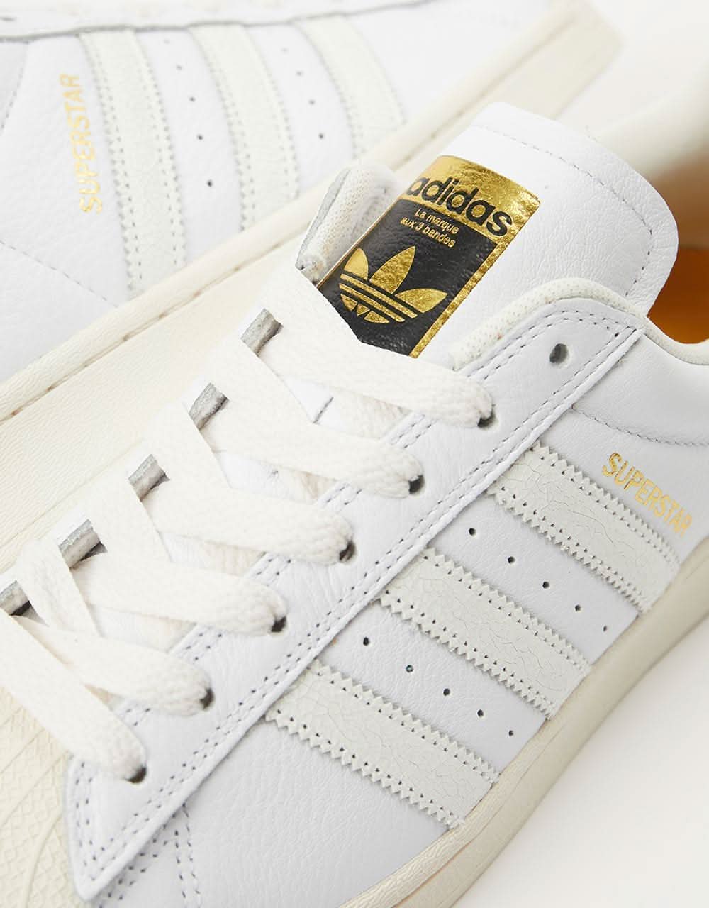 adidas Superstar ADV Skate Shoes White/White/Chalk White