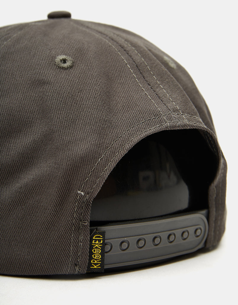 Krooked Style Snapback Cap  - Charcoal/Black
