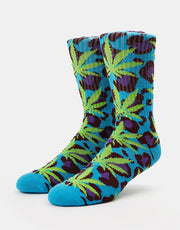 HUF Wildlife Plantlife Sock - Blue