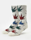 HUF Outside The Lines Sock - Bone