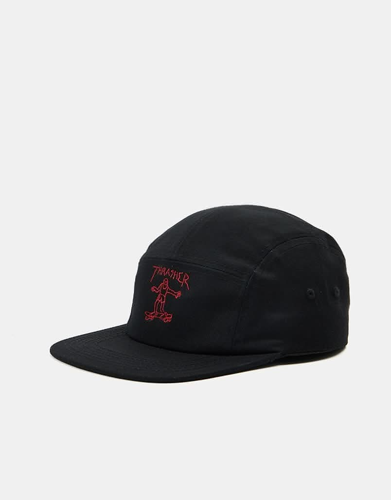 Thrasher Gonz 5 Panel Cap - Black/Red