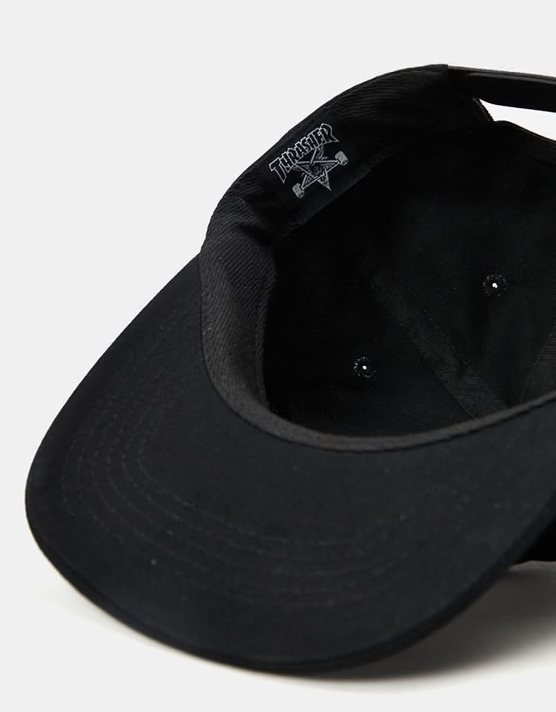 Thrasher Mag Logo Snapback Cap - Black/White