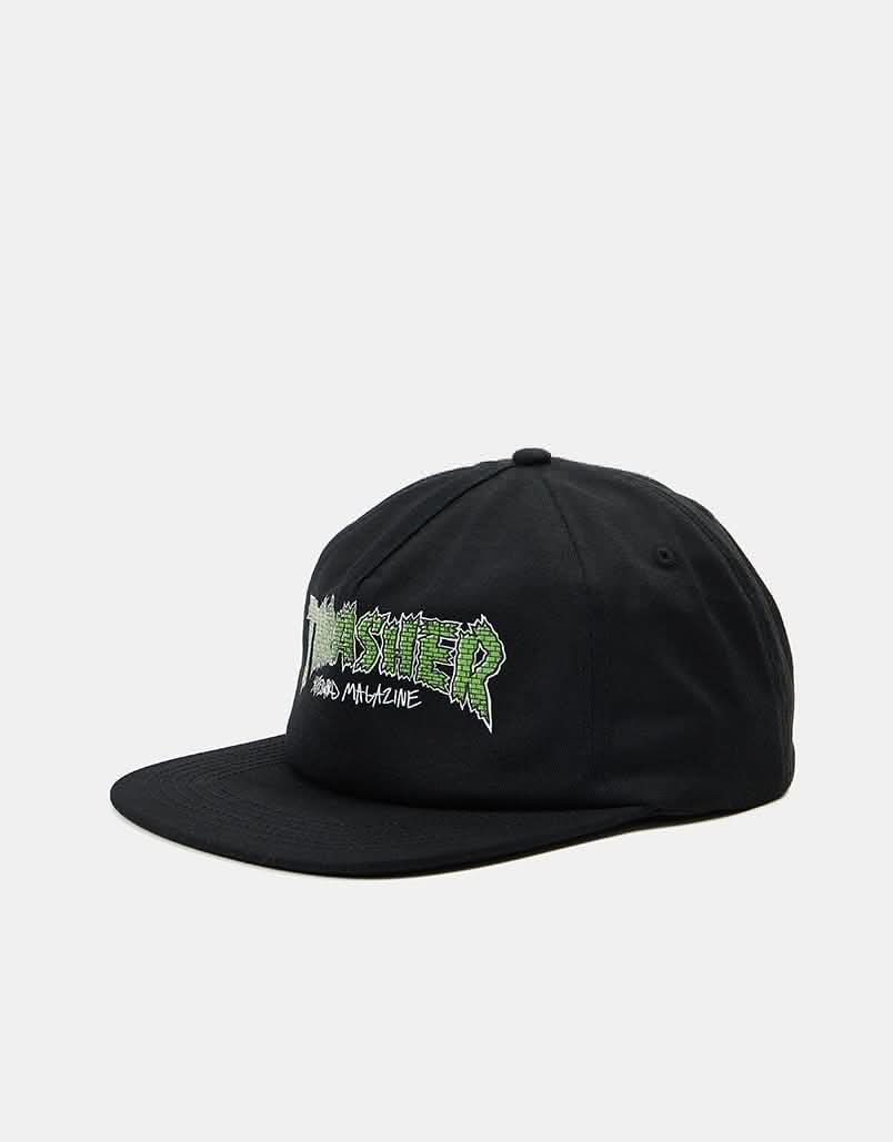 Thrasher Brick Snapback Cap - Black