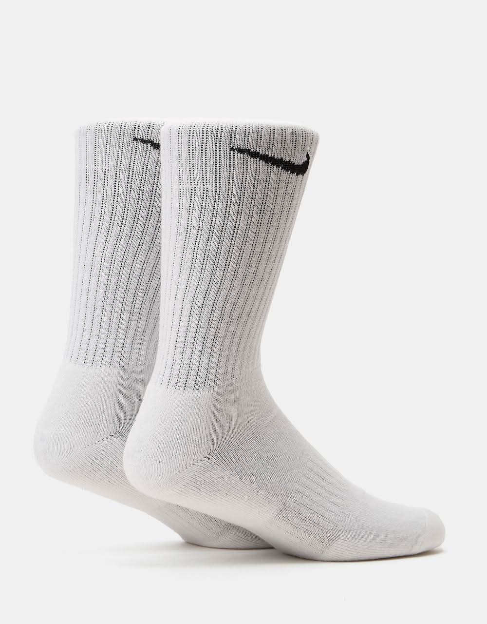 Nike SB Everyday Cushioned 6 Pack Crew Socks  - White/Black