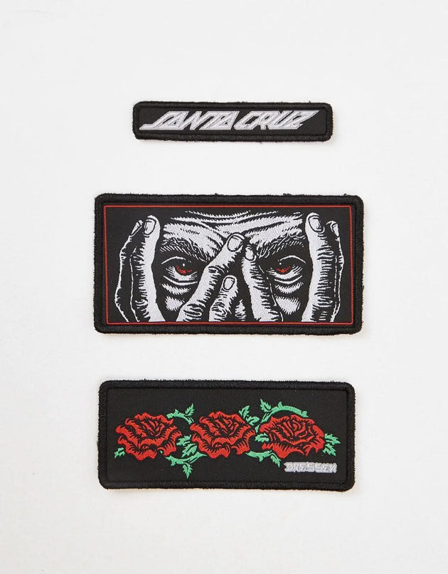 Santa Cruz Dressen Eyes Roses Patch Set - Multi