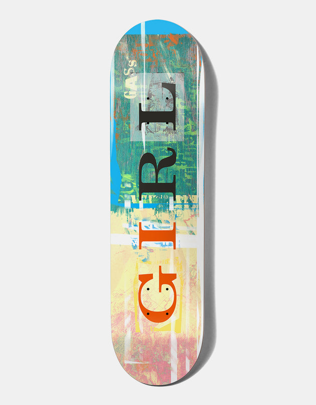 Girl Gass Letterpress Skateboard Deck - 8.5"