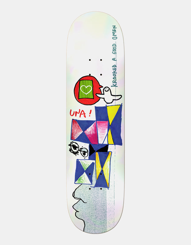Krooked Una Omen Skateboard Deck - 8.06"