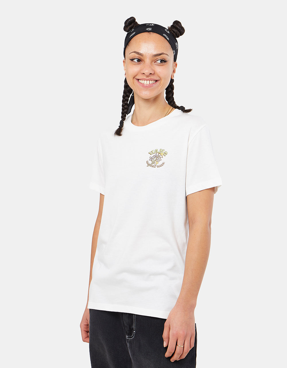 Vans Womens Paisley Fly T-Shirt - Marshmallow