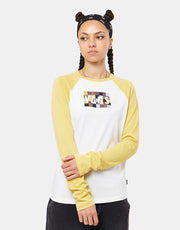 Vans Womens Lizzie Everyday Raglan T-Shirt - Marshmallow-Ochre