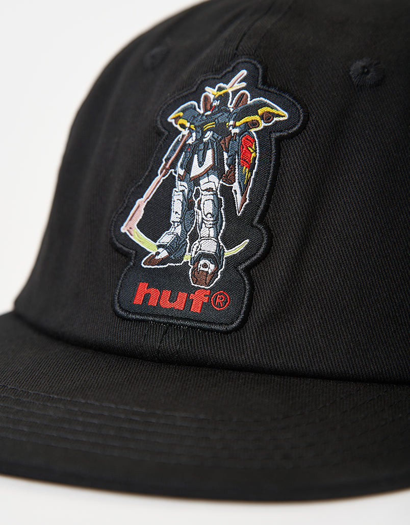 HUF x Gundam Wing Deathscythe Snapback Cap - Black