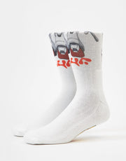 HUF x Gundam Wing Shenlong Gundam Crew Socks - White