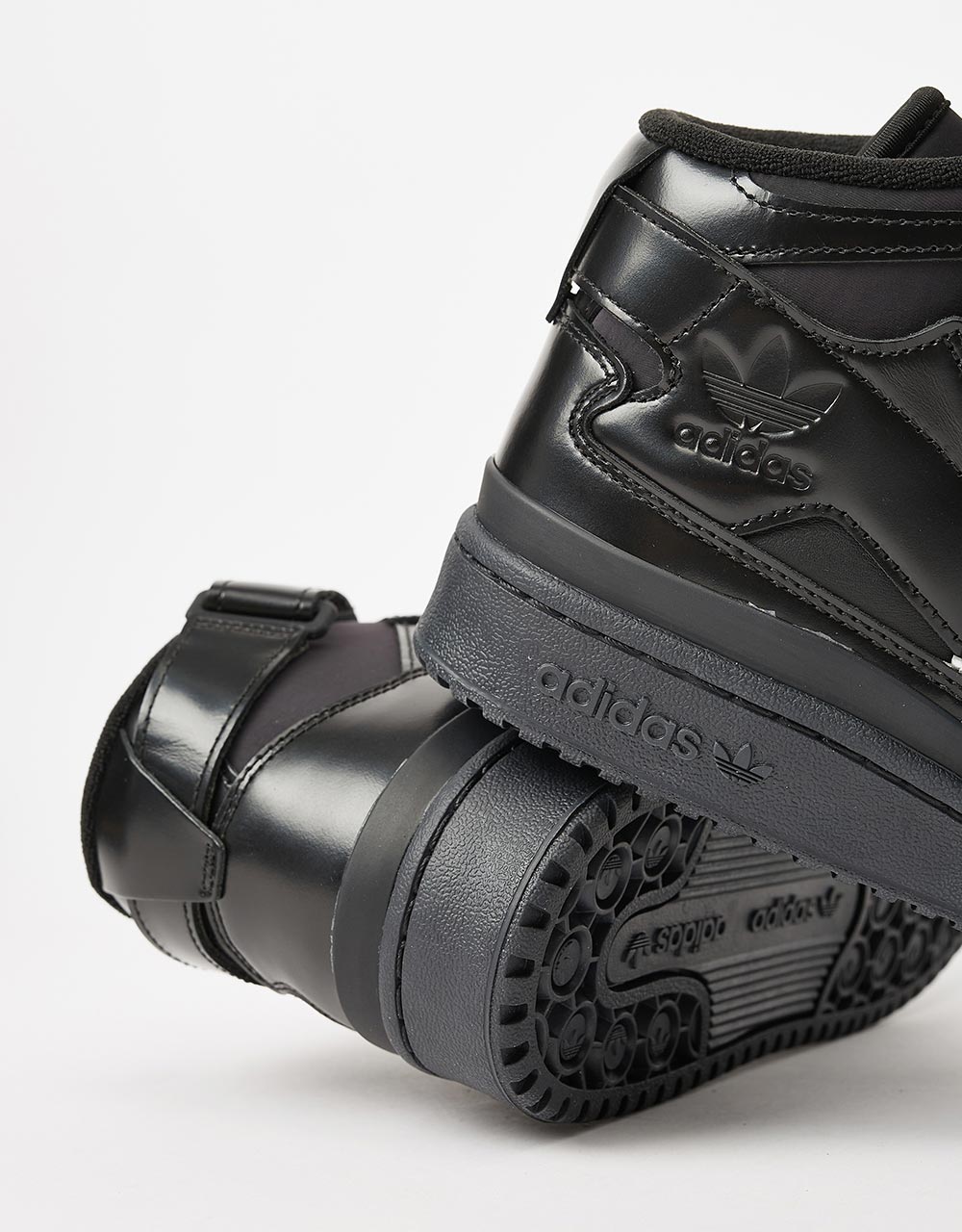 adidas x Heitor Forum 84 Mid ADV Skate Shoes - Core Black/Silver Metal
