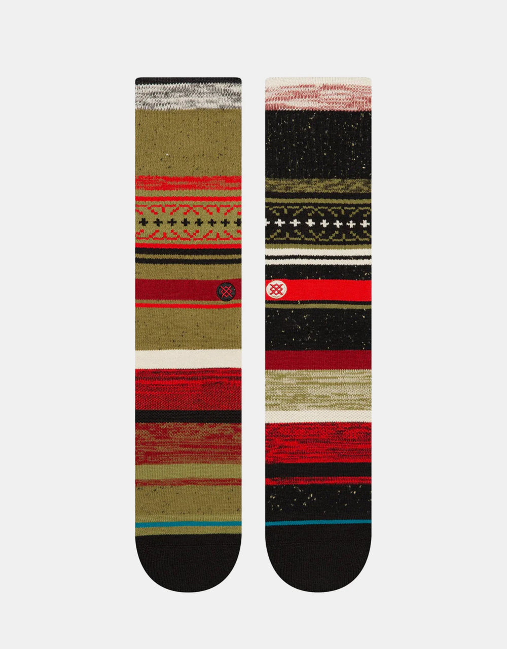 Stance Merry Merry Crew Socks  - Red