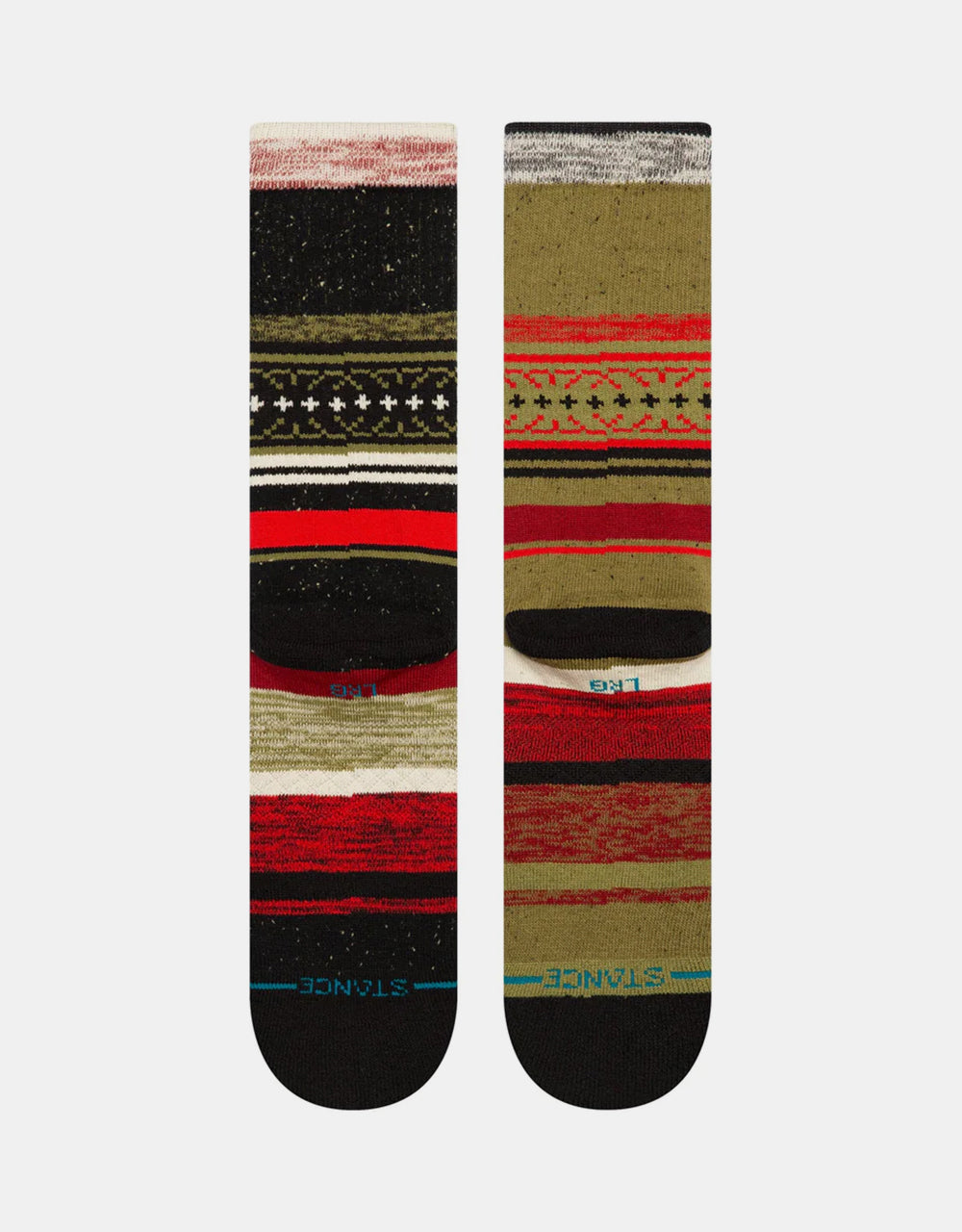 Stance Merry Merry Crew Socks  - Red