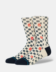Stance Lucky Unlucky Crew Socks  - Offwhite