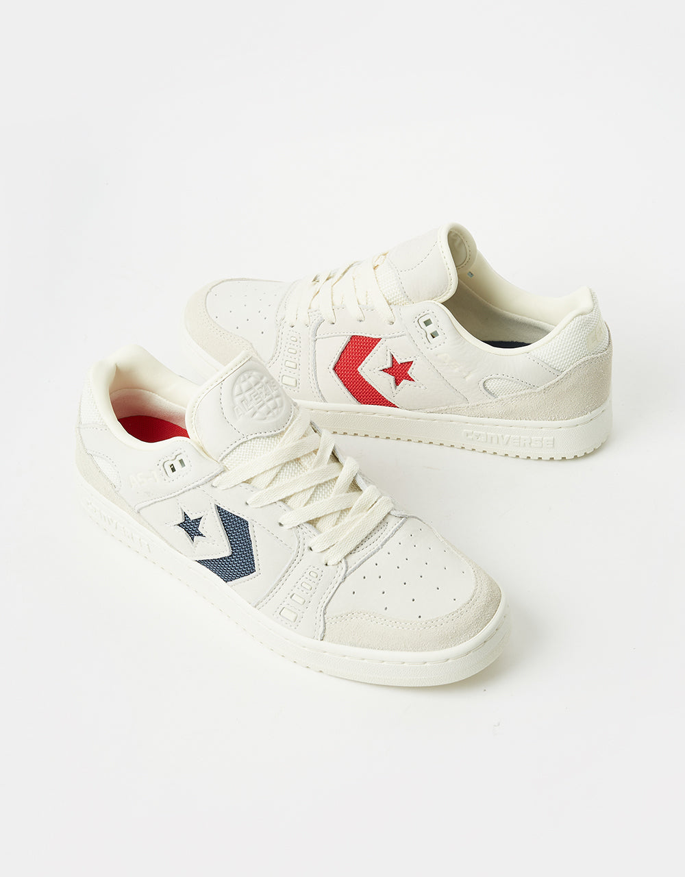 Converse AS-1 Pro Skate Shoes - Egret/Navy/Red