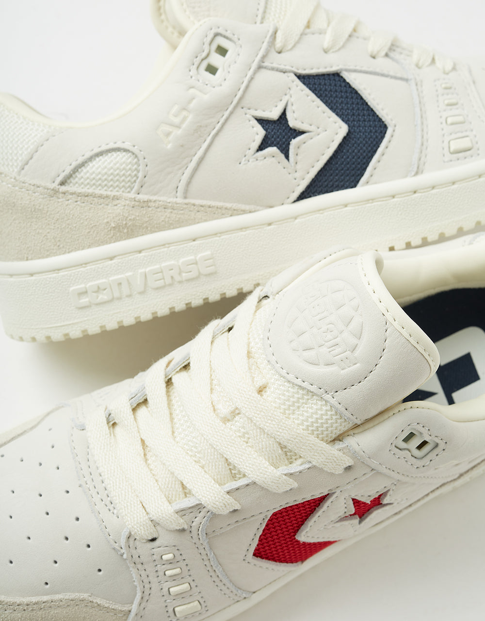 Converse AS-1 Pro Skate Shoes - Egret/Navy/Red