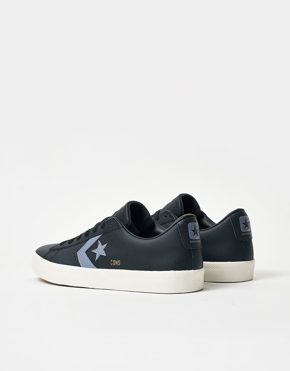 Converse PL Vulc Pro Skate Shoes - Black/Lunar Grey/Egret