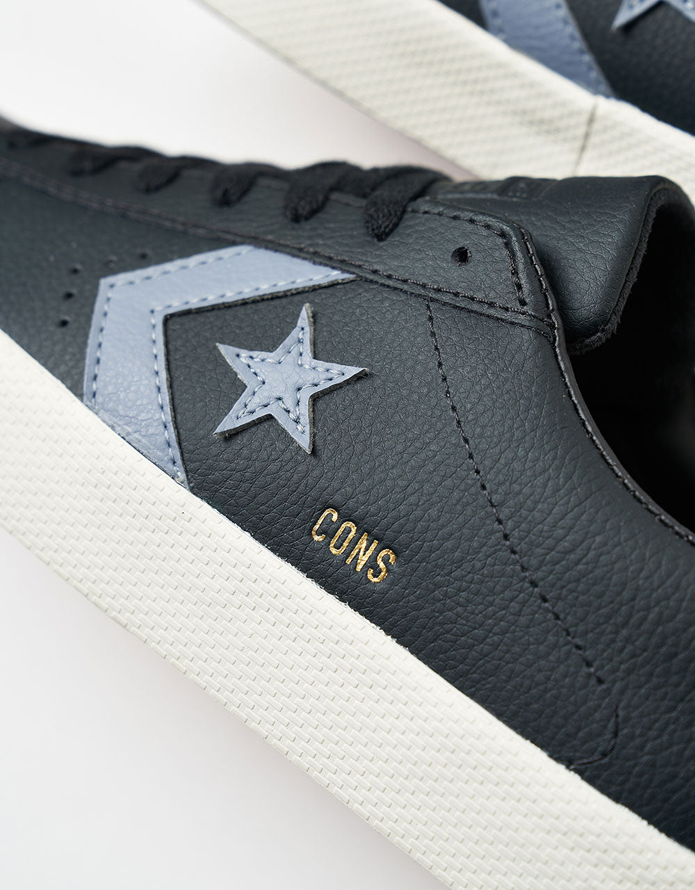 Converse PL Vulc Pro Skate Shoes - Black/Lunar Grey/Egret
